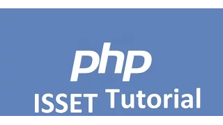 Php Tutorial - Isset