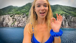We Explore a VOLCANO! ☄️🌋 🏝️ SABA: The Hidden Gem of the Caribbean | ep56