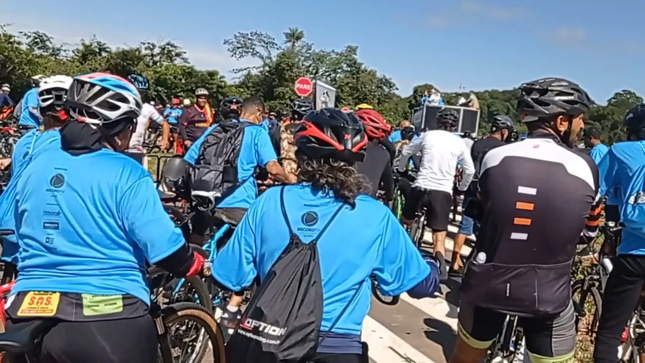 participei do bora de bike da record tv Goiás foi muito massa