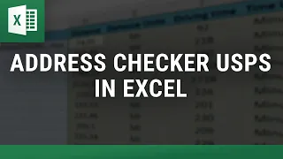 Address Checker USPS in Excel