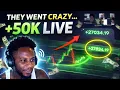 Made 50k LIVE with my students Hearing reactions from the fight
