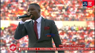 SIMBA DAY 2024 Ahmed Ally Katika Utambulisho Wa Wachezaji Wote Wa Simba Kueleka 2024 25 