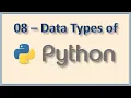 Variables and Datatypes of Python