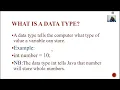 LESSON 4 VARIABLES DATA TYPES