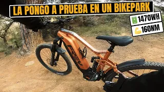 ESTA BICI ESTÁ A OTRO NIVEL - Estreno la Enduro E-MTB más potente del mercado en un BIKEPARK
