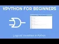 VPython for Beginners 19 - Logical Variables in Python