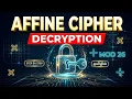 Affine Cipher Decryption Multiplicative Inverse Example
