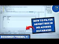 How to Code Filtering An Edit Box in Microsoft Access Database Beginner Friendly Coding Tutorials