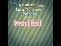 Program to swap two Numbers using Pointer