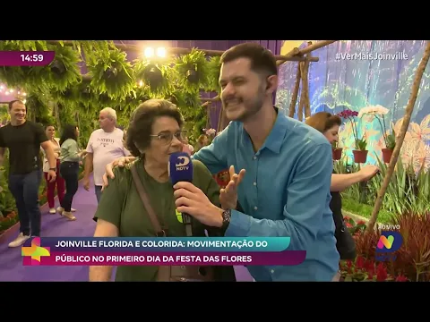 Joinville florida e colorida: movimentação do público no primeiro dia da Festa das Flores