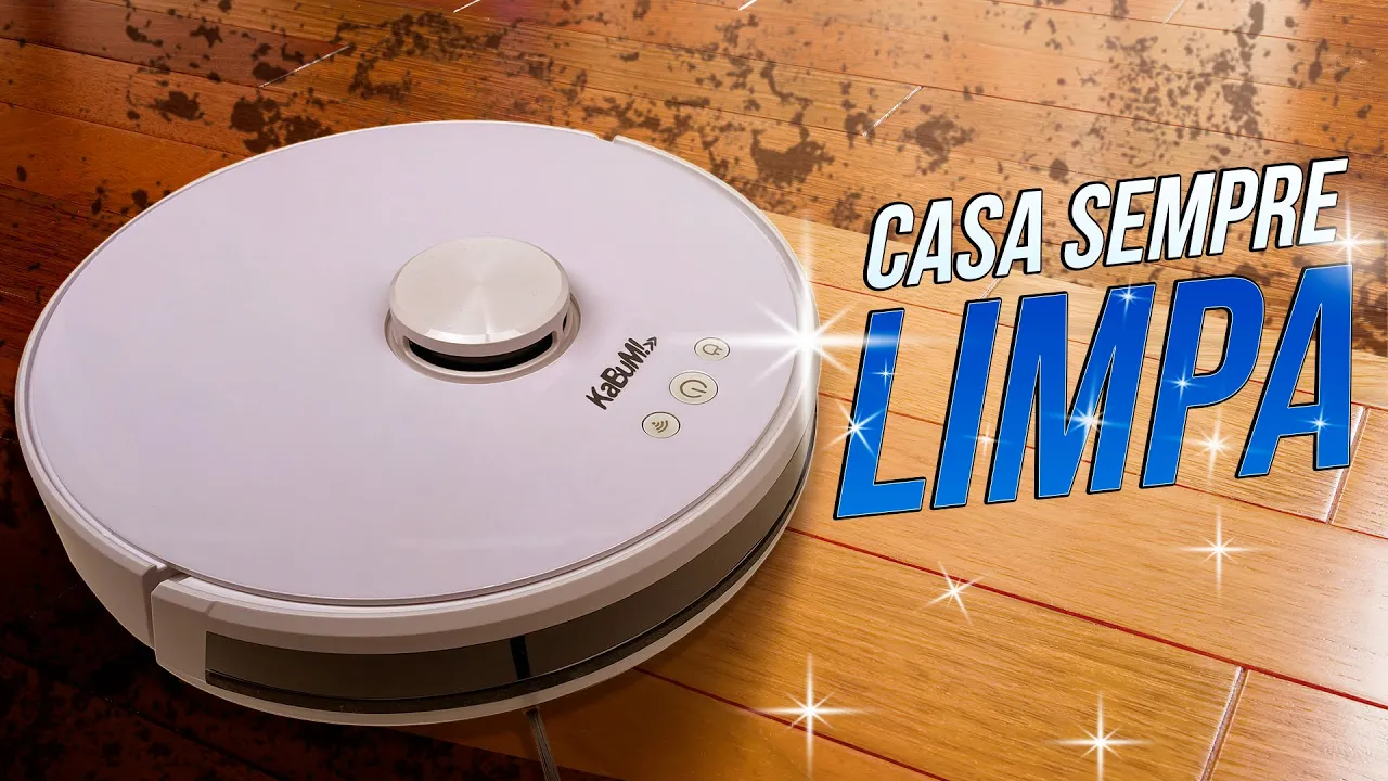 Um robô inteligente que passa até pano! Aspirador de Pó KaBuM! Smart 700