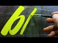 abc Brush Script Hand Lettering by John King
