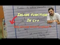 Purpose of using inline function in c