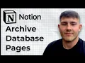 How to archive database pages in Notion 2025 Guide