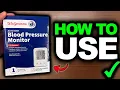 How To Use Walgreens Blood Pressure Monitor