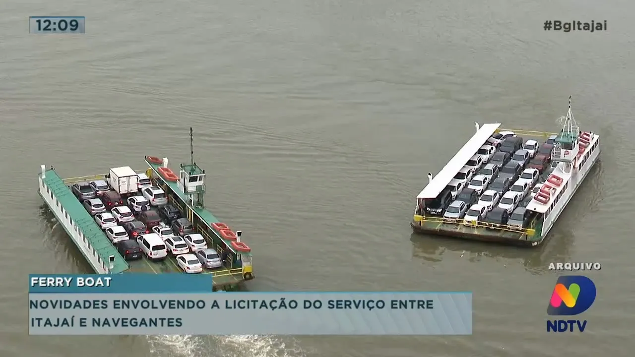 Novidade envolvendo a licitação do ferry boat entre Itajaí e Navegantes