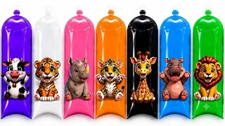 UNBOXING : panda,kanguru, kudanil,badak, kerbau,jerapah,singa,harimau,macan tutul.