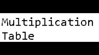 How to make a multiplication table using while loop in C