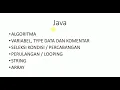 PENGENALAN JAVA