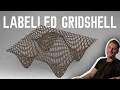 Labelled Interlocking Grid Shell Model Automated Fabrication Script With Grasshopper