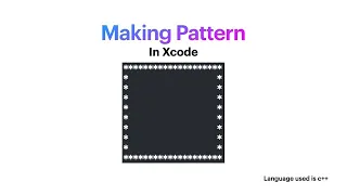 Hollow Rectangle Pattern C Xcode