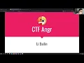 SecWed 26 Jan 22 Automate Reverse Engineering CTF with Angr