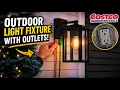 Costco Outdoor Light Solves Two Problems at Once Outdoor Light with Dusk-to-Dawn Sensor Outlets