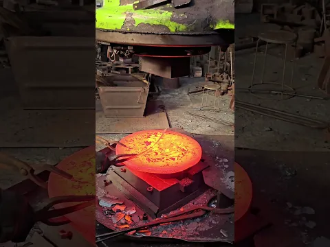 Inside the forging factory The entire process from steel blocks to steel pizza #forging #process