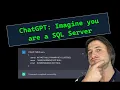 ChatGPT - Imagine you are a Microsoft SQL Server database server