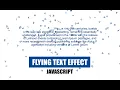 Flying Text Effect JavaScript How to make Flying Animation in JS