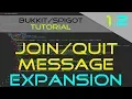 Minecraft Plugin Tutorial 2 EXPANSION First Time Join