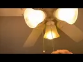 How to fix a light chain on a ceiling fan with WD-40