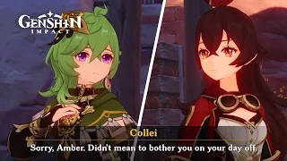 Collei Amber Reunite to Work on a Project - Genshin Impact 6 1