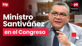 Así fue la presentación del ministro del Interior en el Pleno del Congreso de la República