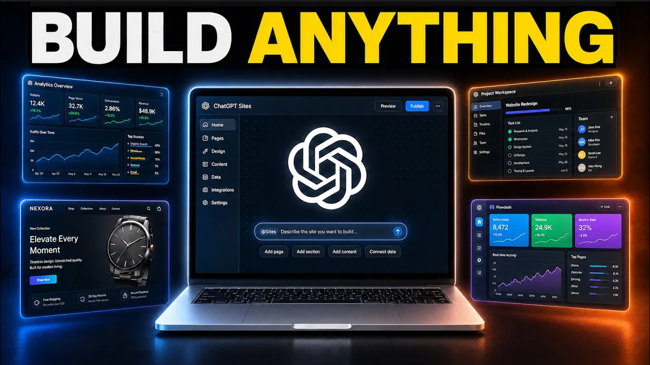How to Use ChatGPT Sites to Build Anything (Insane): video thumbnail
