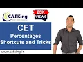 MH CET Percentages - Shortcuts and Tricks Vedic Maths Speed Maths CAT XAT