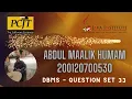 DBMS - Question Set 33 Java Institute Abdul Maalik Humam