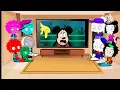 SpongeBob and Micky mouse friends react to SpongeBob vs Micky mouse remastered