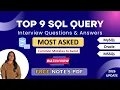 Top 9 SQL Interview Questions Answers Updated SQL Tutorial Most Asked Mistakes To Avoid