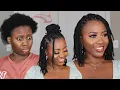 She did that Easy DIY Short Fluffy Twist for 8 Protective Style X-pression Spring Afro Twist