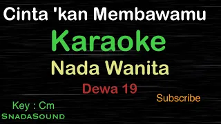 Download CINTAKAN MEMBAWAMU KEMBALI-Dewa 19-Ahmad Dhani|KARAOKE WANITA​⁠-Female-Cewek-Perempuan@ucokku MP3