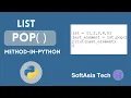 MM Python List pop Method Explained Remove and Retrieve Items from Lists