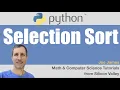 Python SelectionSort algorithm