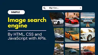 Build a Free Image Search Engine with JavaScript Html Css and Unsplash API 2024
