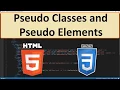 HTML5 and CSS3 38 - Pseudo Classes and Pseudo Elements