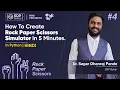 How To Create A Rock Paper Scissors Game In Python Python Mini Projects SDP Guruji