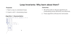 LOOP01 Why use loop invariants