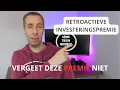 Download Lagu DIGITALE METER? VERGEET DE RETROACTIEVE INVESTERINGSPREMIE NIET! (Vlaanderen)