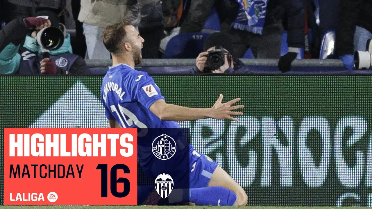Highlights Getafe CF vs Valencia CF (1-0)