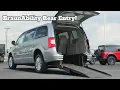 2015 Chrysler Town Country BraunAbility Rear Entry Wheelchair Conversion